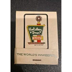 Vintage Holiday Inn Matchbook‎ Holidex System Worlds Innkeeper Collectible